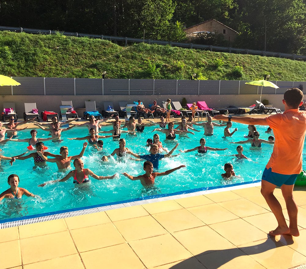 camping activités aquagym